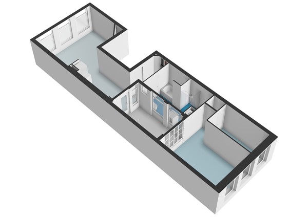 Floorplan - Laurierstraat 69-1, 1016 PJ Amsterdam